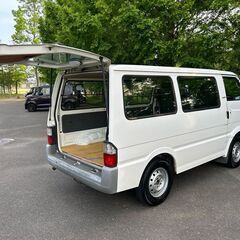 仙台☆H17ボンゴバン切替式4WD☆ディーゼルターボ5速MT.車検取り立て！3人乗り！荷台コンパネ敷き！の画像