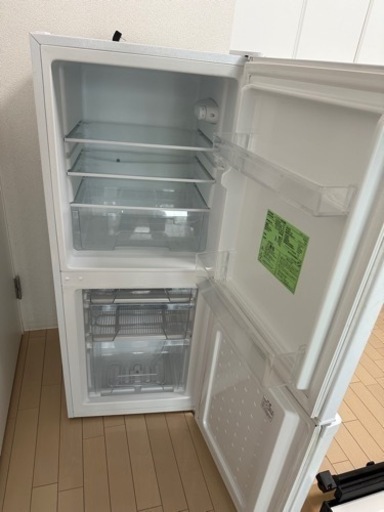 早い者勝ち【美品】2021年式 冷蔵庫 アイリスオーヤマ IRSD-14A-W
