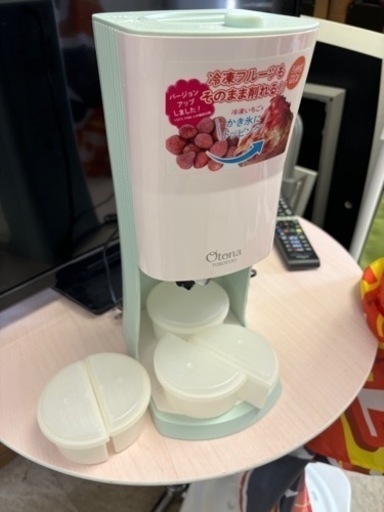 家電 キッチン家電☆かき氷機☆未使用品☆ふわふわ氷