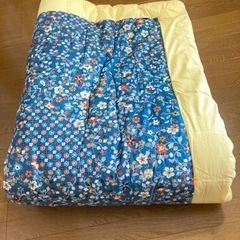 【未使用】日本製 職人手作り 綿サテン生地使用 綿掛け布団 シングル 和布団 綿掛け布団 綿掛布団 綿 掛け布団 掛布団 和 昔ながら和式布団 和布団 わた 天然繊維の画像