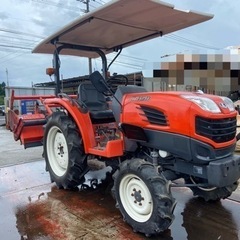 クボタ トラクター T245D 499時間 ロータリー付き 塗装...