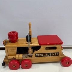 木製　ニチガン　ジャイアントポッポ汽車　レトロおもちゃの画像