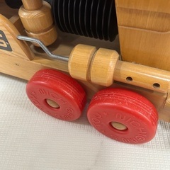 木製　ニチガン　ジャイアントポッポ汽車　レトロおもちゃの画像