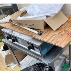 業務用ガスコンロと台