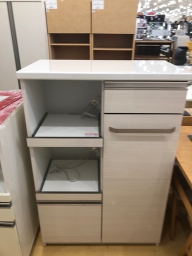 レンジ台　創愛ファニチュア　カシュー80 60cm幅　ホワイト　35