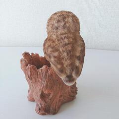 可愛い🌟フクロウの親子の置物の画像