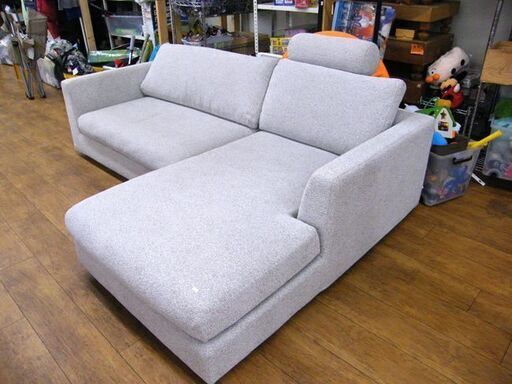 RELAX FOAM ファブリック カウチソファ 幅：約222cm 3人掛け L字 椅子 家具 札幌市 厚別店