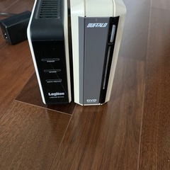 ハードディスク２つ　ロジテック