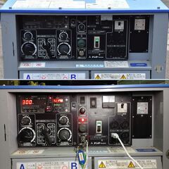≪yt1479ジ≫ Denyo/デンヨー DLW-200×2LSE 防音型エンジン溶接・発電機 ディーゼル DLW-200X2LSE EG始動確認済/現状品 60609-04の画像