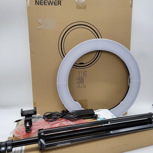 終 スマホ リングライト LED 18インチ 動作確認済 24g菊NS