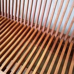 【ガーデンチェア】折り畳み式 木製 家具 椅子 ダイニングベンチの画像