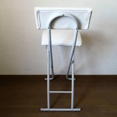 【新品 ニトリ ハイチェア】家具 シャム ホワイト 椅子の画像