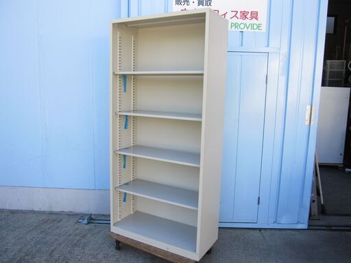オープン書庫　880ｘ400ｘ1850　生興製　ニューグレー