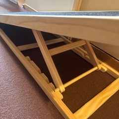 犬用スロープ　木製　高さ4段階式の画像