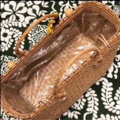 大きめカゴバック　レジャーバック　バッグ トートバッグの画像