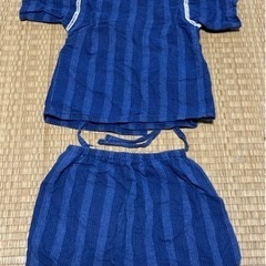 甚平　シンプル　ネイビー　80cmの画像