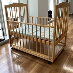 ベビーベッド【町田市再生家具】240906の画像