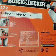 BLACK&DECKER　コードレスドリルドライバーの画像