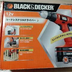 BLACK&DECKER　コードレスドリルドライバーの画像