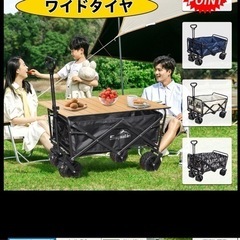 【7/23で出品終了】キャリーワゴン　折りたたみ耐荷重150kg