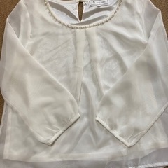 フォーマル　ブラウス　白　ロペピクニック