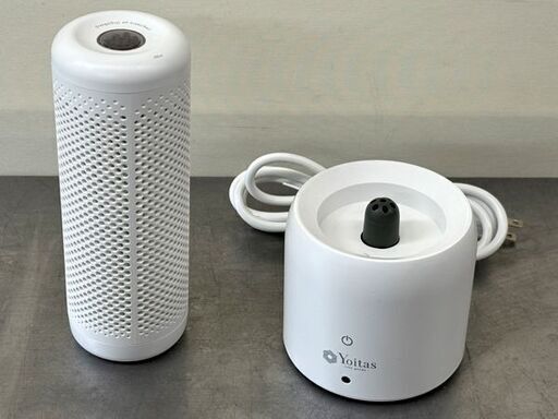 【自社配送は札幌市内限定】Yoitas/ヨイタス コンパクト除湿機 YS2031W ドライスタンド+除湿ボトル1本セット ホワイト 動作OK 中古【USED】