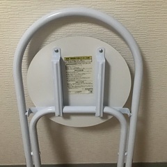 FDC-101W ナカバヤシ 折りたたみデスク＆チェア(ホワイト) [FDC101W]の画像