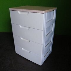 ウッドトップチェスト 横幅56cm ４段■収納・家具・衣装ケース...