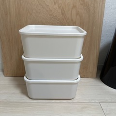 【新品未使用】アイリスオーヤマ　フタ付き積み重ねBOX