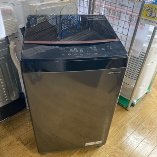 ガラストップIRISOHYAMA 2023年製 6kg洗濯機 IAW-T605BL アイリスオーヤマ 部屋干し時短モード 一人暮らし まとめ洗い生活家電 洗濯機NO.2847