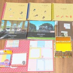 7/7限定【新品】スクラップブックノート6冊セット　付箋&メモ&...