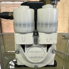 ダイアフラム型 真空ポンプ あるばっくアルバック ドライ ULVAC ダイアフラムポンプ da-15d 中古の画像