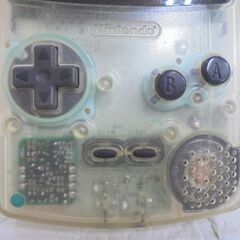 ジャンク 任天堂 ゲームボーイカラー 本体 スケルトン CGB-001 ニンテンドー GAME BOY COLOR 札幌市 白石店の画像