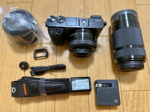 【試し撮りのみ】デジタル一眼カメラα6000 ダブルズームレンズ【SONY】