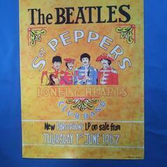 BEATLES  銅板の壁掛け ビートルズマニア