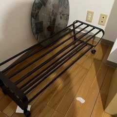 シューズラック　おしゃれ　ブラウン・ブラックの画像