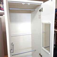 2/26売済【ジモティ特別価格】ニトリ ワードローブ WISH2 60 ハンガーラック 衣類収納の画像