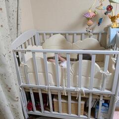 【お話中】ベビーベッド・ベッドガード(ベビー布団一式)の画像