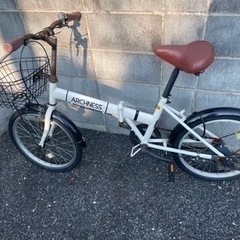 【受け渡し者決まりました】自転車 折りたたみ自転車