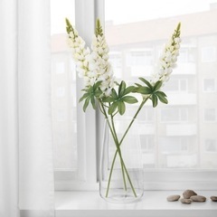 新品 希少 SMYCKA スミッカ 造花 ルピナス 74cm ホワイト 白 観賞用 植物 花 フラワー 園芸 正規品 クラシック モダン インテリア オブジェ コレクション ディスプレイ 店舗什器 オフィス 事務所 プレゼント ギフト mixsculture ミックスカルチャー の画像