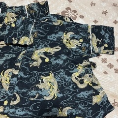 キッズ　龍柄甚平　90センチ　2枚セット　バラ売り可能の画像