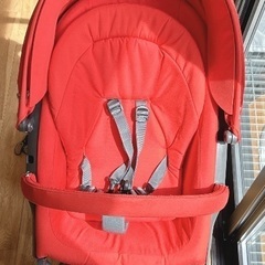 美品 STOKKE ストッケエクスプローリーV4 イージーゴー エックスワン ベビーカーとチャイルドシートセットの画像