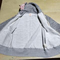 🌈少し厚手のオシャレなパーカー150cmサイズの画像