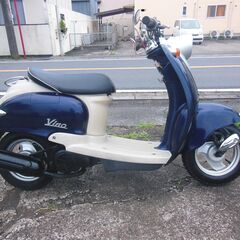 YAMAHA 2st VINOビーノ ダークブルー カスタム　セル始動　メーターオーバーし速く好調 他 納車整備点検済み 登録後すぐ乗り出せます。直接引き渡し　配送手配も可　SA10J　５AU　４JP　原付の画像