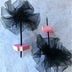 大量購入歓迎❗️メダカの卵がよく採れる！　メダカ産卵床チュール　可愛い産卵床　2個160円の画像