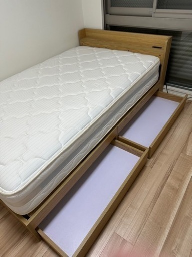家具 ベッド セミダブルベッド