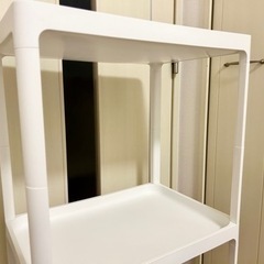 ランドリーラック　カナスタ　3段（ホワイト）の画像