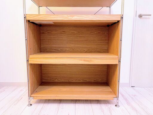 無印良品 ステンレスユニット棚 ※廃盤のフラップ扉付き (tv106) 鎌倉の
