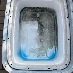 ジャンボタライ2個セット 120型 80型 杉並区 荻窪から 水槽 プラ舟 金魚 水草 ビオトープ 浴槽 沐浴 クサガメ ミドリガメ メダカの画像