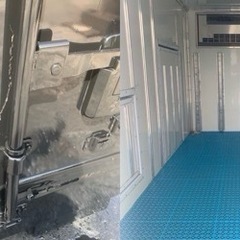 No.857 保冷バン 2ｔ 車 アルミ 箱 バイク 倉庫 トラック コンテナ 米 保管庫 物置 DIYの画像